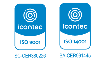 Sello ICONTEC ISO 9001 y 14001